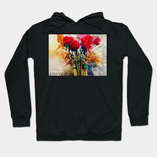 #floralexpression watercolor24 Hoodie